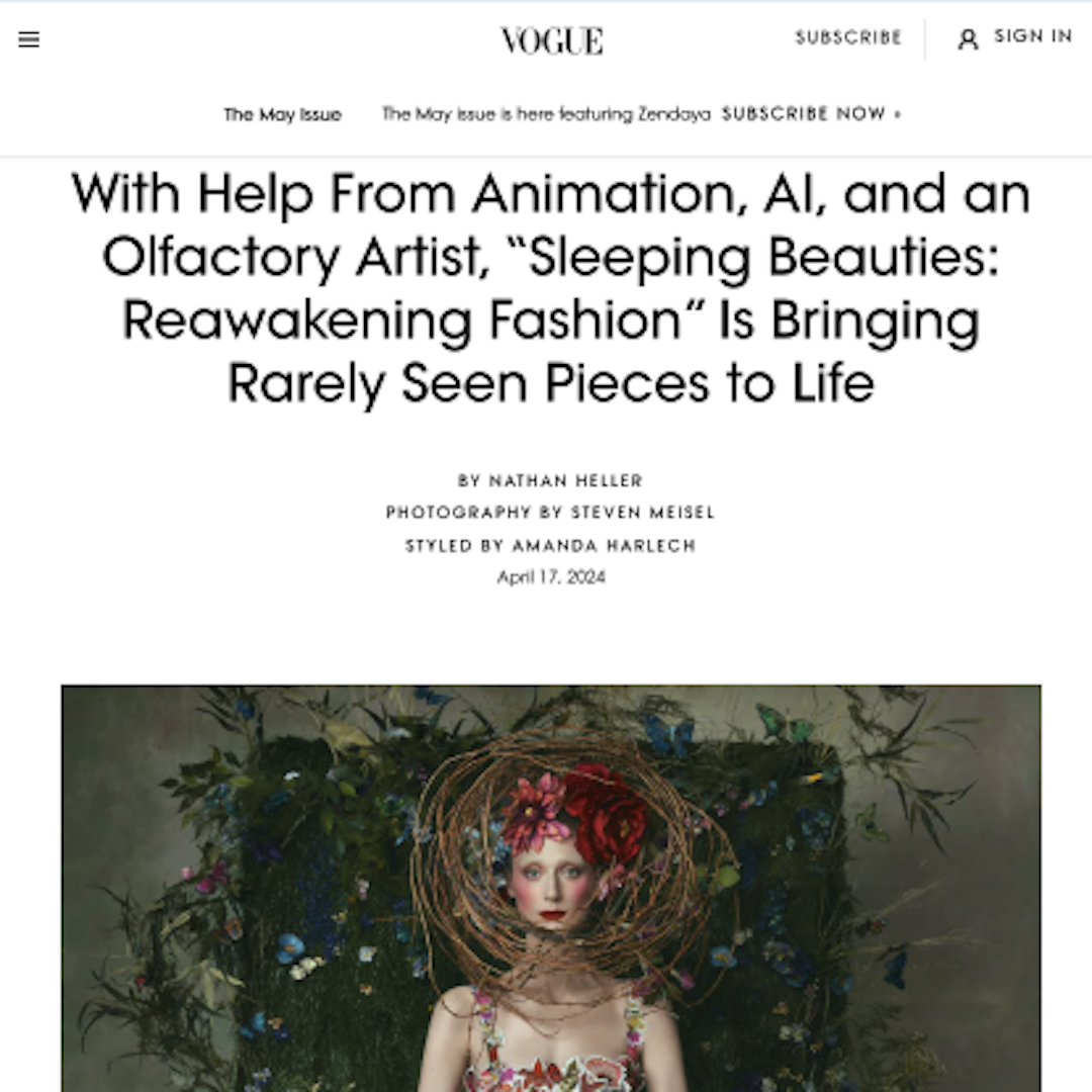 a screenshot of an article from Vogue